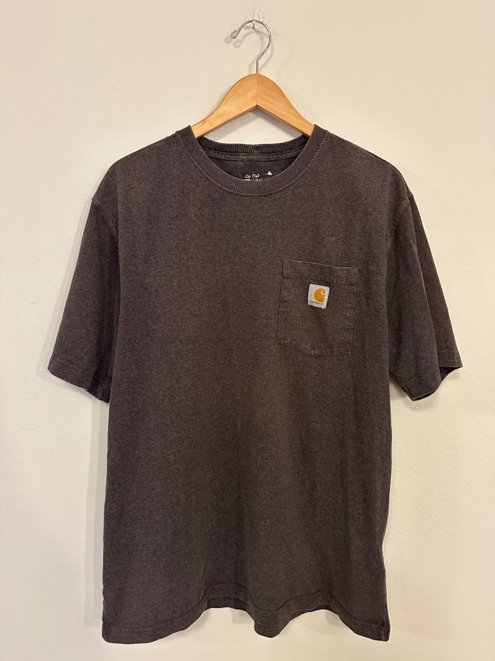 Carhartt K87 Carbon Heather Pocket Tee L